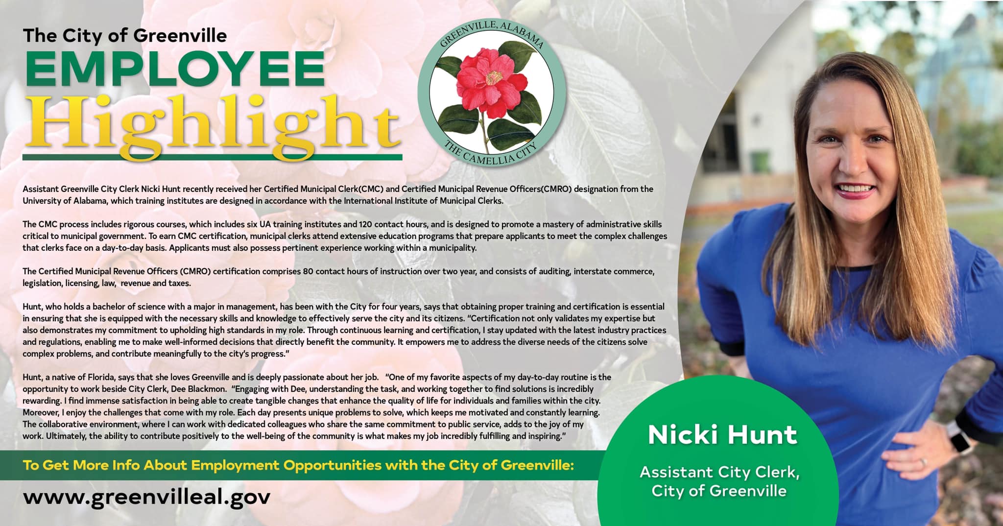Nicki Hunt - Assistant City Clerk